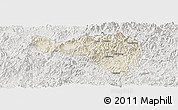 Shaded Relief Panoramic Map of Zhenghe, lighten, semi-desaturated