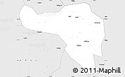 Silver Style Simple Map of Zhenghe