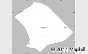 Gray Simple Map of Doogxiang, single color outside