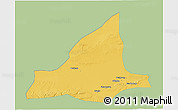 Savanna Style 3D Map of Dunhuang, single color outside