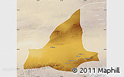 Physical Map of Dunhuang, lighten