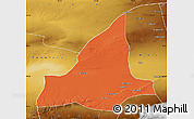 Political Map of Dunhuang, physical outside