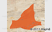 Political Map of Dunhuang, satellite outside