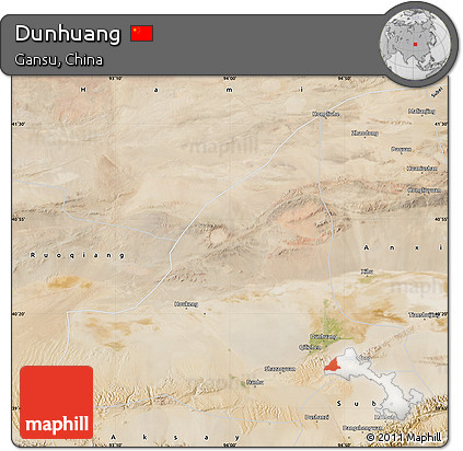 Satellite Map of Dunhuang