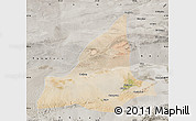 Satellite Map of Dunhuang, semi-desaturated