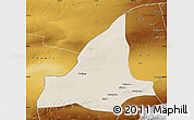 Shaded Relief Map of Dunhuang, physical outside