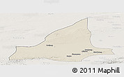 Shaded Relief Panoramic Map of Dunhuang, lighten