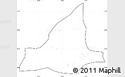 Blank Simple Map of Dunhuang, cropped outside, no labels