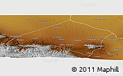 Physical Panoramic Map of Gulang