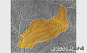 Physical 3D Map of Heshui, desaturated