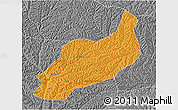 Political 3D Map of Heshui, desaturated