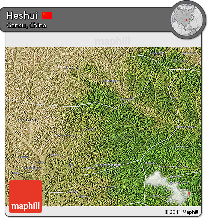 Satellite 3D Map of Heshui