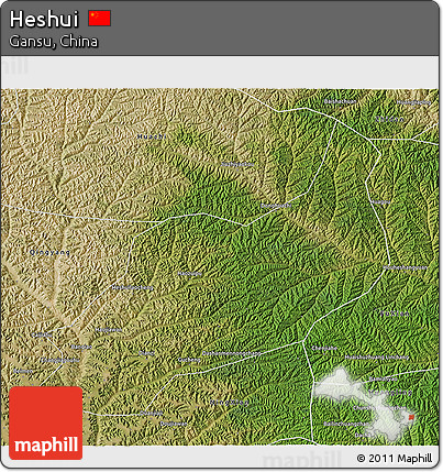 Satellite 3D Map of Heshui