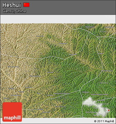 Satellite 3D Map of Heshui
