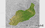 Satellite 3D Map of Heshui, lighten, desaturated