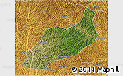 Satellite 3D Map of Heshui, physical outside