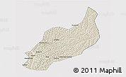 Shaded Relief 3D Map of Heshui, cropped outside