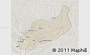 Shaded Relief 3D Map of Heshui, lighten