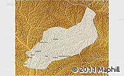 Shaded Relief 3D Map of Heshui, physical outside