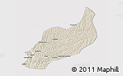 Shaded Relief 3D Map of Heshui, single color outside