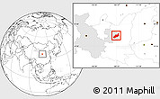 Blank Location Map of Heshui, highlighted parent region