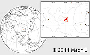 Blank Location Map of Heshui