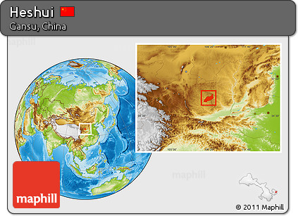 Physical Location Map of Heshui