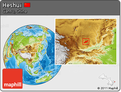 Physical Location Map of Heshui