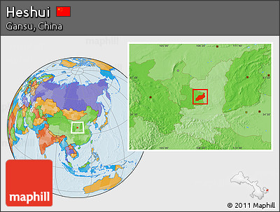 Political Location Map of Heshui