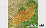 Physical Map of Heshui, satellite outside