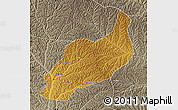 Physical Map of Heshui, semi-desaturated