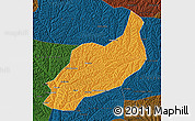 Political Map of Heshui, darken