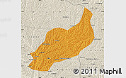 Political Map of Heshui, shaded relief outside