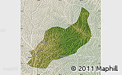 Satellite Map of Heshui, lighten