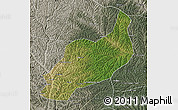 Satellite Map of Heshui, semi-desaturated