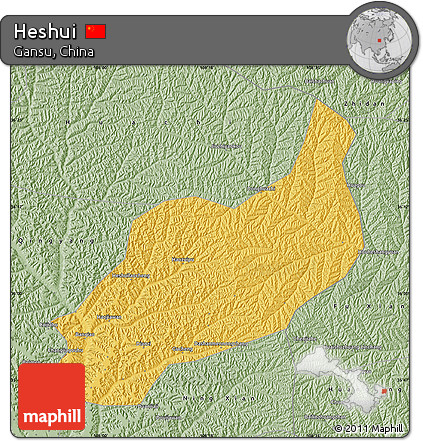 Savanna Style Map of Heshui