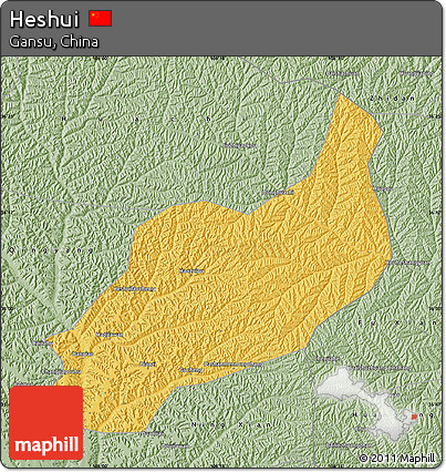 Savanna Style Map of Heshui