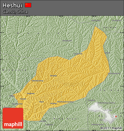 Savanna Style Map of Heshui