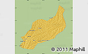 Savanna Style Map of Heshui, single color outside