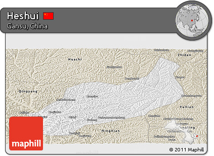 Classic Style Panoramic Map of Heshui