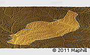Physical Panoramic Map of Heshui, darken
