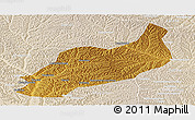 Physical Panoramic Map of Heshui, lighten