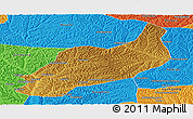 Physical Panoramic Map of Heshui, political outside