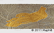 Physical Panoramic Map of Heshui, semi-desaturated