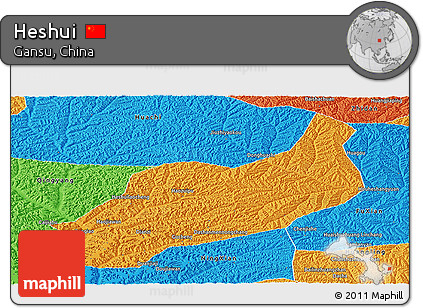 Political Panoramic Map of Heshui