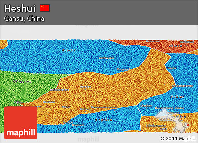 Political Panoramic Map of Heshui