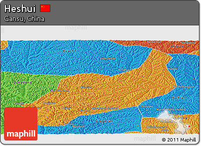Political Panoramic Map of Heshui
