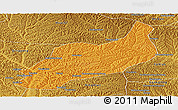 Political Panoramic Map of Heshui, physical outside