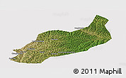 Satellite Panoramic Map of Heshui, cropped outside