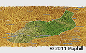 Satellite Panoramic Map of Heshui, physical outside
